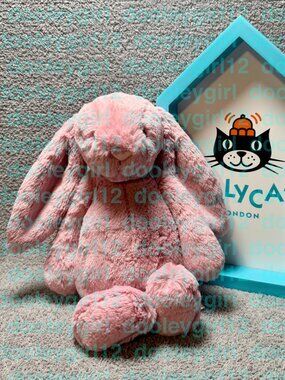 Jellycat Bashful Tulip Bunny Medium BWNT-Authentic